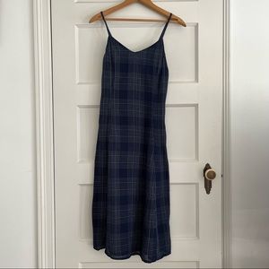 Cami plaid MIDI Dress